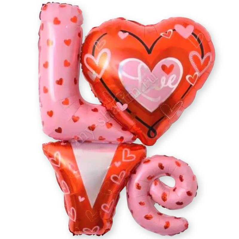 Фигура, Надпись "LOVE" с сердечками Фигура, Надпись "LOVE" с сердечками